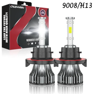 FOR Chevy Spark 2013-2018 - 6000K 2pc 9008 LED Headlight High/Low Beam Bulbs Kit - Image 1 of 4
