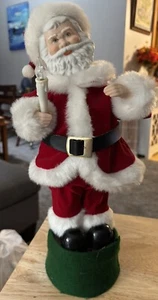 Candela statuina Babbo Natale animata vintage 1988 si accende - Foto 1 di 4