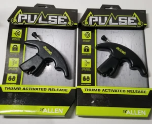 2 Allen Pulse Archery Bow Ambidextrous Thumb Activated Release 1539A - Picture 1 of 5