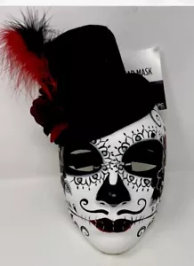 DAY OF THE DEAD Mardi Gras Mask~Dia de los Muertos~Masquerade Prop Cosplay - Picture 1 of 9