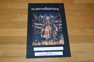 The Ann Wilson Thing ~ handsigniertes 11 x 17 Poster mit Echtheitszertifikat ~ HERZ Ann Wilson - Bild 1 von 5