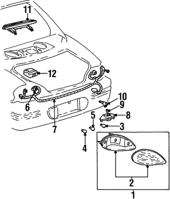 Lámpara trasera lateral del conductor GM 05978571 genuina Foto 1 de 3