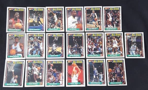 19 card lot with stockton ERROR CARD! misprint 1992-93 Topps all star - Picture 1 of 9