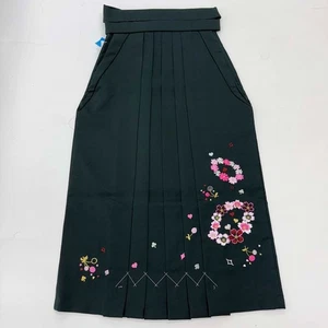 mujer Hakama 87cm S Kimono japonés ANDON PANTALONES/FALDA usado verde 4706 - Imagen 1 de 5