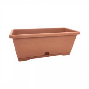 40cm Window Box Trough Terracotta Planter For Garden Plant Pot Tray | x 1 - Picture 1 of 3