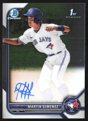 2022 Bowman Chrome Prospects Martin Gimenez Auto #CPA-MGZ TS8 - Image 1 of 2