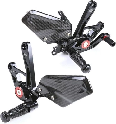 Adjustable Racing Rearsets Footpegs Compatible with Yamaha YZF R1 R1M 2015-2024 - Image 1 of 4