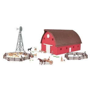 1/64 Farm Country Gable Barn Set w/ Barn Windmill Animals Fence by ERTL ZFN46765 - Picture 1 of 7
