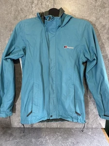 Berghaus AQ2 wasserdichte Jacke blau Damen UK 10 mit Kapuze - Bild 1 von 7