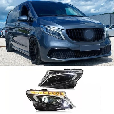 Car Front Lights For 2016-2023 Mercedez Benz V-Class vito W447 MPV LED Headlight - Image 1 of 4