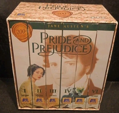 Pride and Prejudice (Mini-Series) (VHS, 1996, 6-Tape Set) - Image 1 of 4