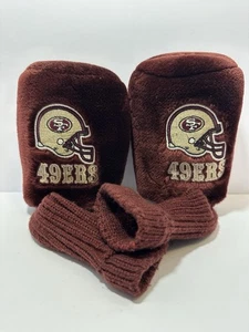 2 San Francisco 49ers Golf Head Fuzzy Covers Maroon Embroidered Glub X & 1 - Picture 1 of 2