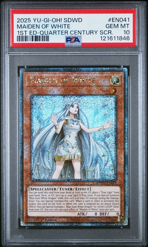 🔥PSA 10🔥 2025 MAIDEN OF WHITE Quarter Century Secret Rare SDWD-EN041 - Image 1 of 1