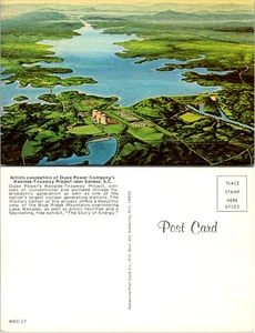 Duke Powers Keowee-Toxaway Project near Seneca South Carolina Postcard - Picture 1 of 1
