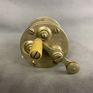 Vintage Meek & Sons No 3 Fishing Reel The Horton Mfg Co Bristol, Conn. - Picture 1 of 7