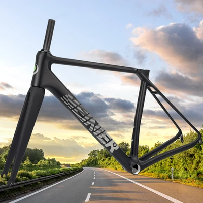 Road Bike Carbon Frame 700C Road Frameset V Brake Rim Brake Road Bike Frameset - Image 1 of 4