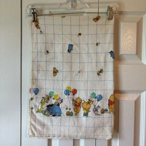 VTG Winnie The Pooh 26x38" Cotton Receiving Baby Blanket USA - Sold as is - Picture 1 of 9