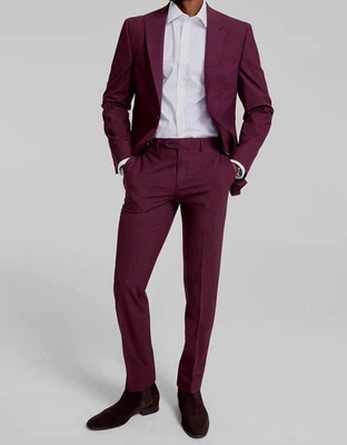 Bar III Men's Slim-Fit Wool-Blend 2pc Jacket Pants Suit Size 38L 32Wx30L E101493 - Image 1 of 4