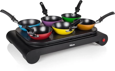 Tristar BP-2827 Party-Wok-Set Auch als Crêpe- und Bratpfanne 1000 W Schwarz - Bild 1 von 4