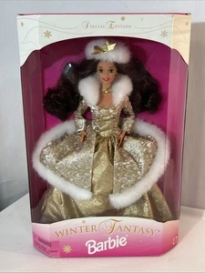 Muñeca Barbie Fantasía Invierno Morena Edición Especial 1995 Mattel 15530 NRFB - Imagen 1 de 9