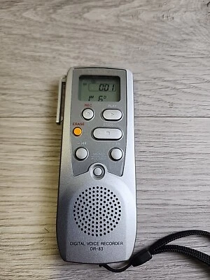 RadioShack DR-83 90 Minute Digital Voice Recorder 14-1193 Tested - Image 1 of 4