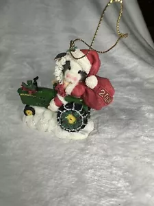 725765 Mary’s Moo Moos Deere Weihnachtsmann Ornament - Bild 1 von 4