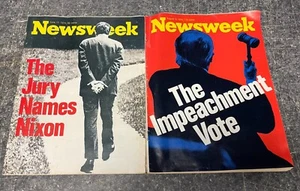 1974 Newsweek Magazines - 6/17, 8/5 - Nixon Impeachment, Watergate - Bild 1 von 1