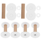  10 pièces bobines en bois de bobines en plastique vide faites à la main pour bobines en plastique