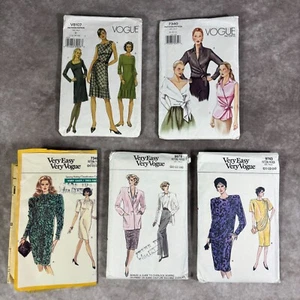 Vogue Sewing Pattern Lot Dress Top Skirt Blazer UNCUT Vintage 80s 2000s - Picture 1 of 15