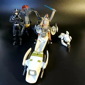 Stass Allie w/ Barc Speeder, Storm Trooper, Fighter Pilot & Destroyer Droid Lot - Picture 1 of 12