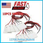 10Pcs 12V 60W TEC1-12706 Heatsink Thermoelectric Cooler Cooling Peltier Module