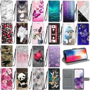 For Samsung S21 FE Cute Cartoon Magnetic Leather Flip Stand Wallet Case Cover - Picture 1 of 50