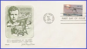 Vuelo Lindbergh USA5 #1710 U/A ARTMASTER FDC - Imagen 1 de 1
