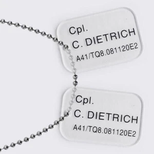 HCG Aliens Dietrich Colonial Marines Dog Tags Prop Replica NEW - Picture 1 of 1