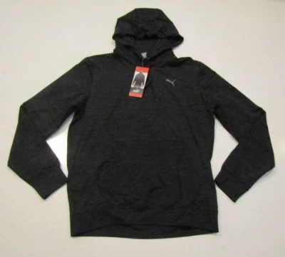 Sudadera con capucha negra jaspeada PUMA NUEVA CON ETIQUETAS para hombre talla grande L Foto 1 de 3