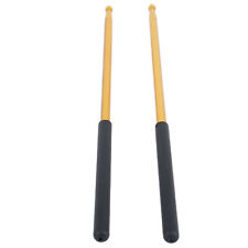 (W121 Gold )2PCS Metal Drumstick Anti Slip Aluminium Alloy Drum Stick SLS