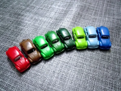 8 auto VW maggiolino scala N 1:160 PKW (NB carro non in vendita) nuovi colori 2 - Immagine 1 di 4