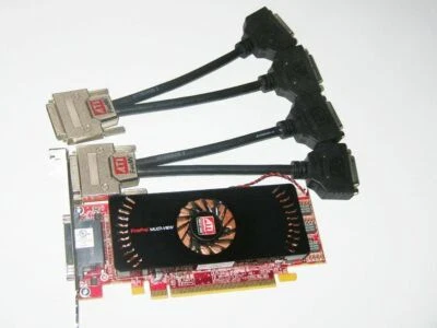 Dell XPS 600 625 630 630i 700 710 720 730 730X Quad 4 Monitor DVI Video Card  - Image 1 of 2