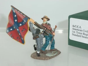 FRONTLINE ACC1 EJÉRCITO CONFEDERADO 1ER REGIMIENTO DE INFANTERÍA DE TEXAS PORTADOR ESTÁNDAR SUBOFICIAL - Imagen 1 de 2