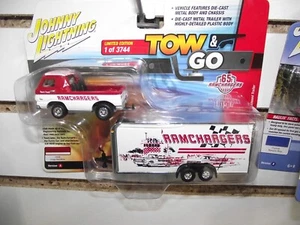 Johnny lightning 1/64 Tow & go Ramchargers 1965 dodge a100 PU & Trailer NIB - Picture 1 of 1