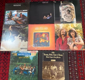 Crosby Stills Nash Gruppe Solo Vinyl Schallplatten 8 LPs Deja Vu Manassas Sehr guter Zustand +/NM - Bild 1 von 18