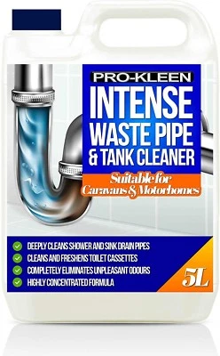 PRO-KLEEN ProKleen Intense Waste Pipe and Tank Cleaner 5L Odour Remover Caravan Motorhome