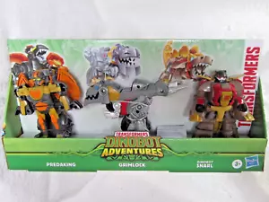 Transformers ~ Dinobot Adventures ~ Paquete de 3 ~ Predaking, Grimlock, Snarl ~ Sin precio base - Imagen 1 de 8