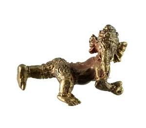 Statuette Ganesh bébé Elephant Hindou talisman figurine Amulette Thaïlande 6518 - Picture 1 of 7