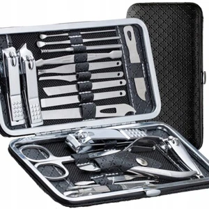 Nagelset 19 Stk Nagelpflege Set Nagelschere Nagelfeile Maniküre Pediküre Etui. - Bild 1 von 20