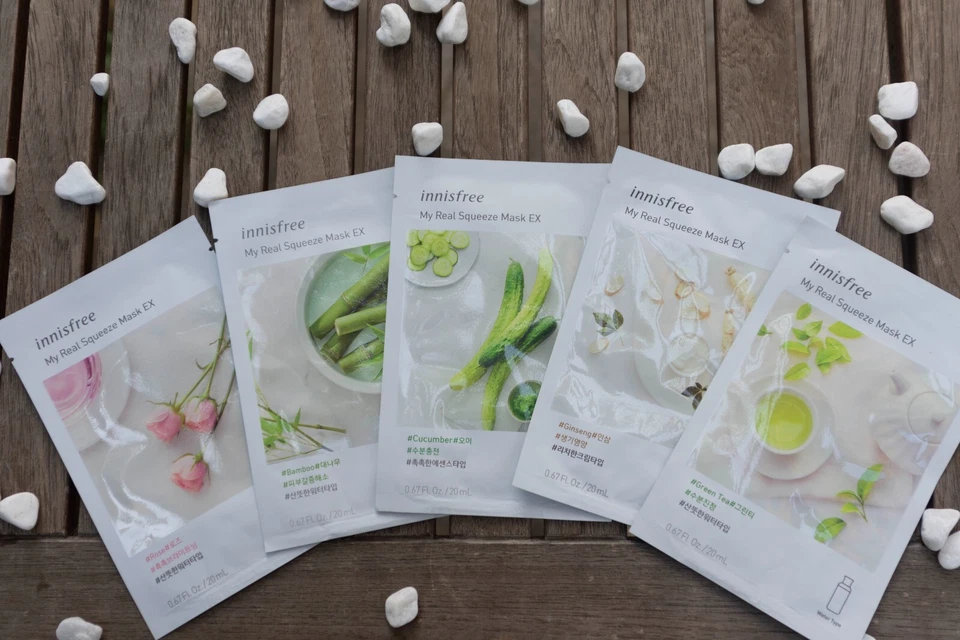 facial skin care my real squeeze mask Innisfree Pack 10 sheet masks - Image 1 of 4