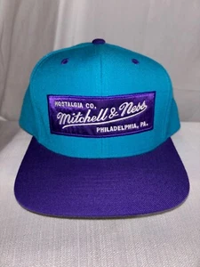 Mitchell & Ness Nostalgia Co. SnapBack Baseball Hat NEW NWOT Adjustable Blue - Picture 1 of 4