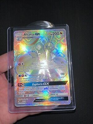 Altaria GX 72/70 Dragon Majesty Rainbow Secret Rare Pokemon Card NM+