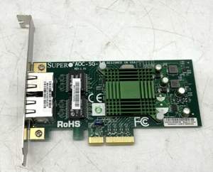 Tarjeta PCI-e de red Gigabit Ethernet NIC de doble puerto SuperMicro Super AOC-SG-I2 - Imagen 1 de 3