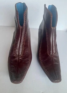 Indigo by Clarks Leather Ankle Boots - Size 8 1/2 - Picture 1 of 6